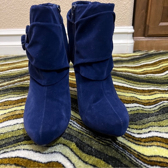 Velvet Platform Booties- NWOT - Picture 2 of 11
